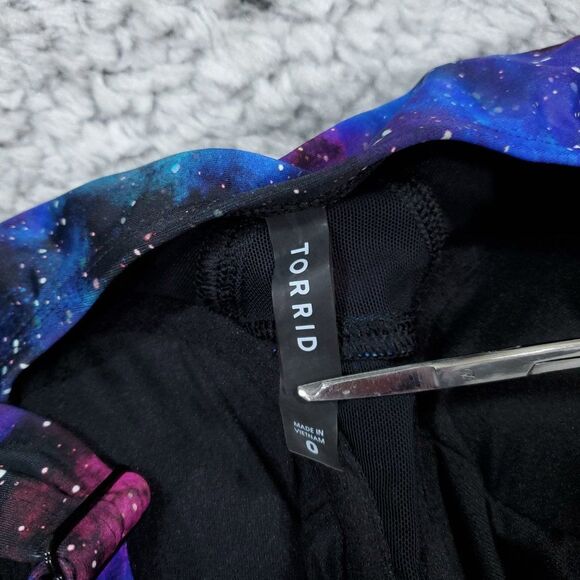 Torrid Blue and Purple Galaxy One Piece Swimsuit - Picture 5 of 10